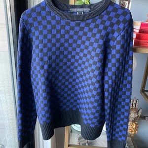 Marc by Marc Jacobs Wool Checkered Crewneck Sweater